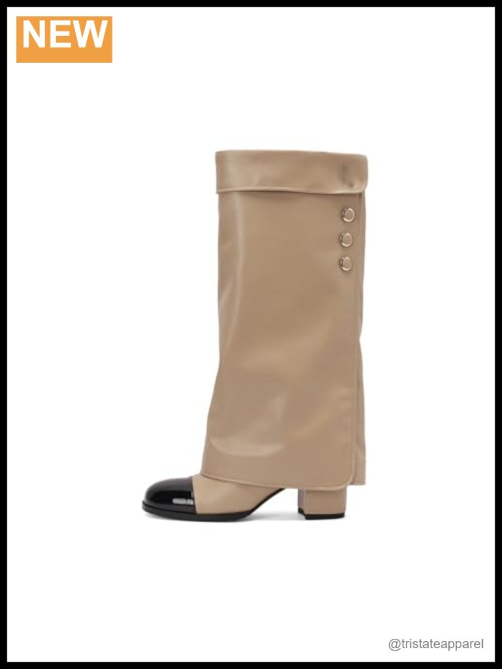 Knee High Suede Boots Chunky Heel Pull On Wide Calf